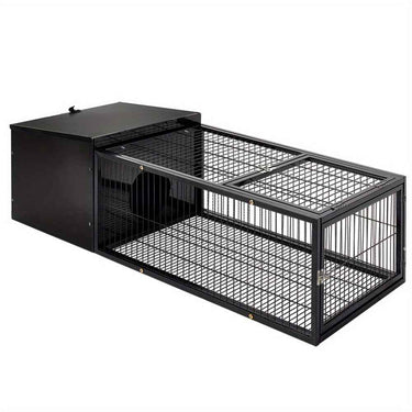 I. Pet Outdoor Rabbit Cage & Run – Chew-Proof Metal Frame with Shelter, Tray & Secure Locks